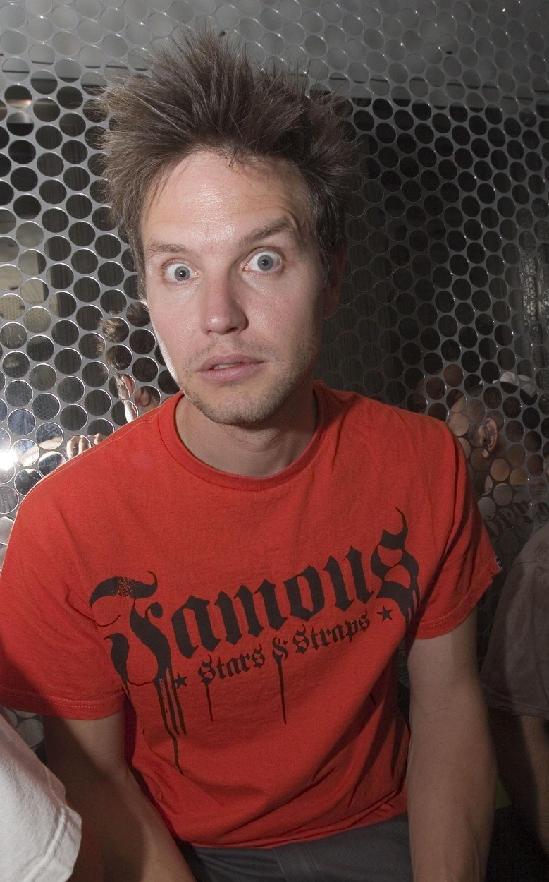 Zpěvák kapely Blink-182 Mark Hoppus.