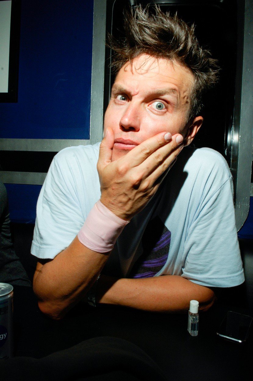 Zpěvák kapely Blink-182 Mark Hoppus.