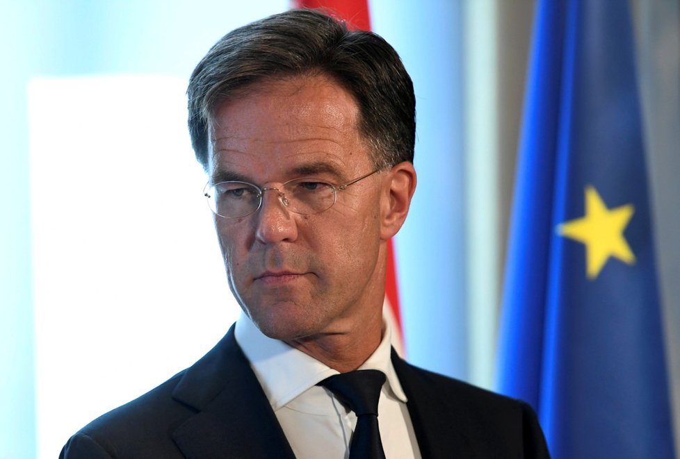 Nizozemský premiér Mark Rutte (22. 8. 2019)