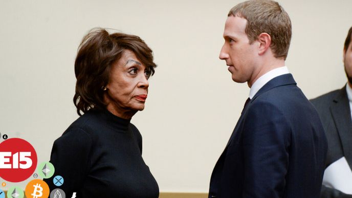 Demokratka Maxine Watersová s Markem Zuckerbergem