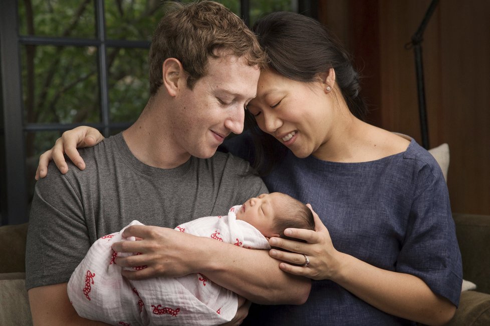 Mark Zuckerberg, Priscilla Chan a jejich dcerka Max