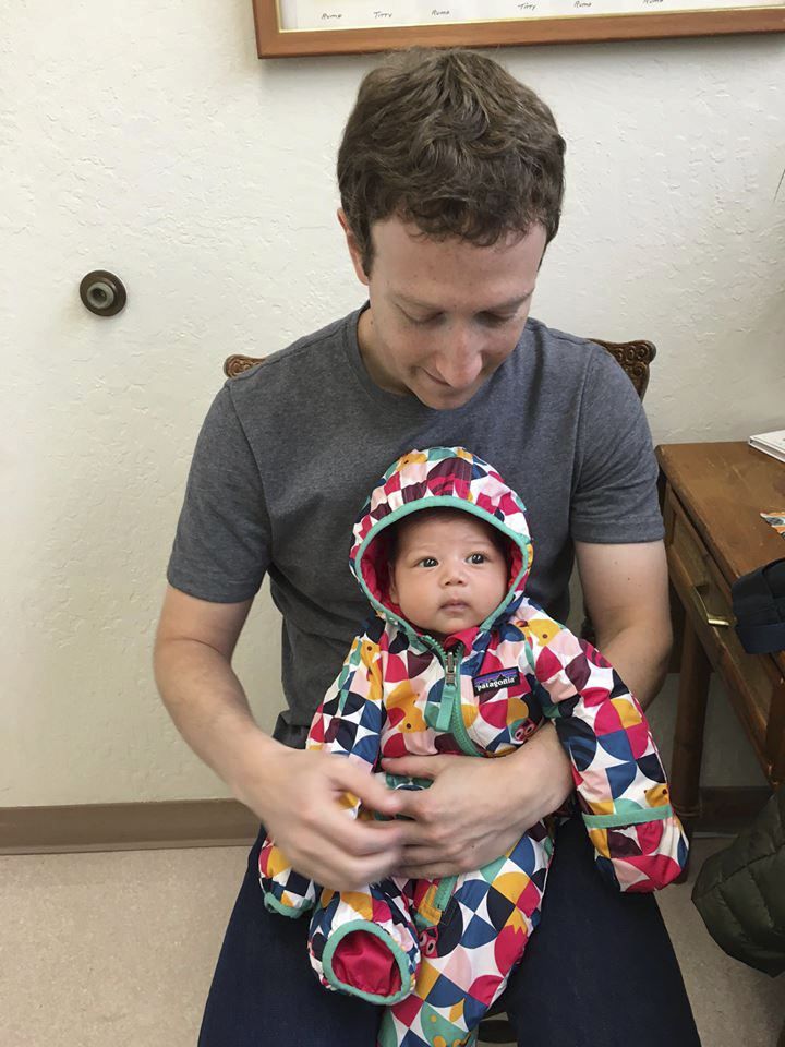 Mark Zuckerberg s dcerkou Max