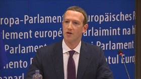 Mark Zuckerberg v Evropském parlamentu