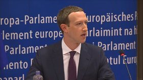 Mark Zuckerberg v Evropském parlamentu