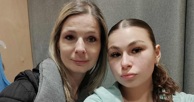 La señora Ludmila con Markéta. La señora Ludmila con Markéta.