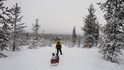 V severním Finsku jsou sněhové podmínky hodně specifické