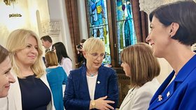 Markéta Pekarová Adamová (TOP 09) se Zuzanou Čaputovou