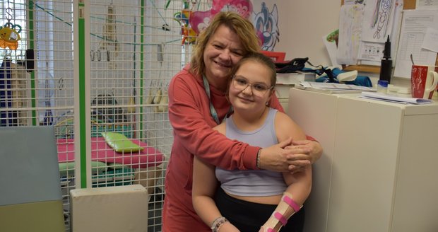 Markétka (11) s maminkou Hedvikou v Sanatoriích Klimkovice.
