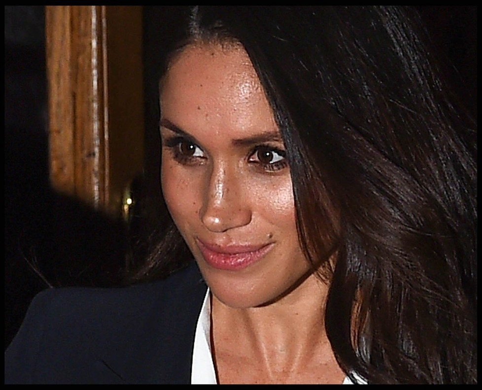 Meghan Markle a princ Harry ve společnosti.