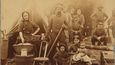 Markytánka se svým vojákem a dětmi v době americké občanské války