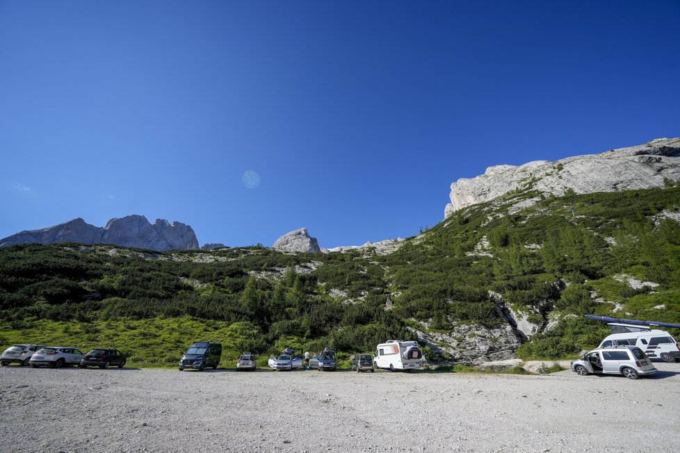 Pohled na italský masiv Marmolada