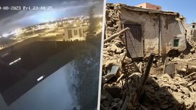 Tajemná světla na obloze těsně před zemětřesením v Maroku: Videa se záhadným úkazem zaplavila internet.