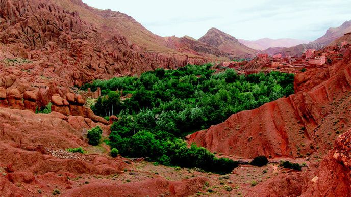 Marocké údolí Vádí al-Wurúd aneb Růže za branou pouště