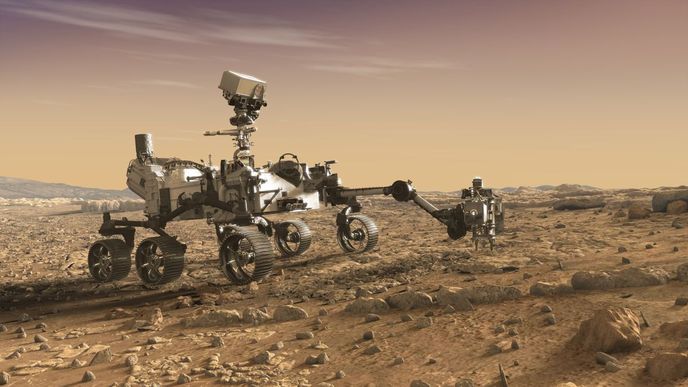 Možná podoba vozítka Mars 2020 Rover