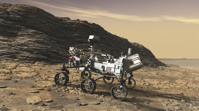 Možná podoba vozítka Mars 2020 Rover