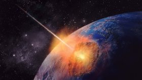 Vizualizace možného smrtícího střetu Země s asteroidem