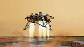 Mimořádně úspěšná sonda Phoenix přistává na Marsu