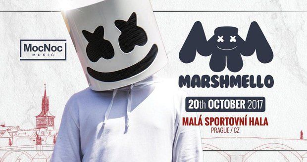 Marshmello vystoupí poprvé v Česku 20. října.