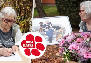 Poslední šance v aukci Blesku na pomoc opuštěným zvířatům PŘIHOĎTE TLAPKÁM: Vydražte si obraz Kubišové!