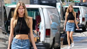 Styl podle celebrit: Jednoduchý outfit na volný čas, jak ho nosí modelka Martha Hunt