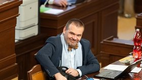Ministr kultury Martin Baxa (ODS) ve Sněmovně (říjen 2023)