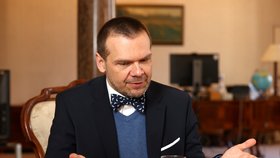 Ministr kultury Martin Baxa při rozhovoru pro Blesk.