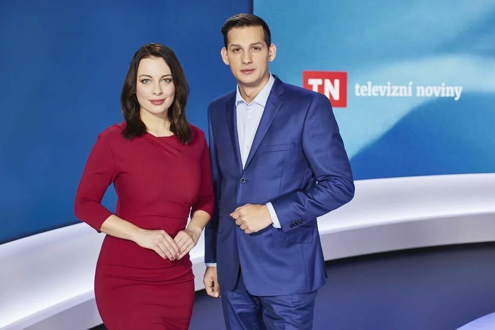 Martin Čermák a Veronika Petruchhová v Televizních novinách