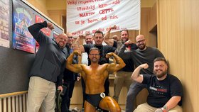 Vězeňský dozorce Martin Cettl je nadějným kulturistou.