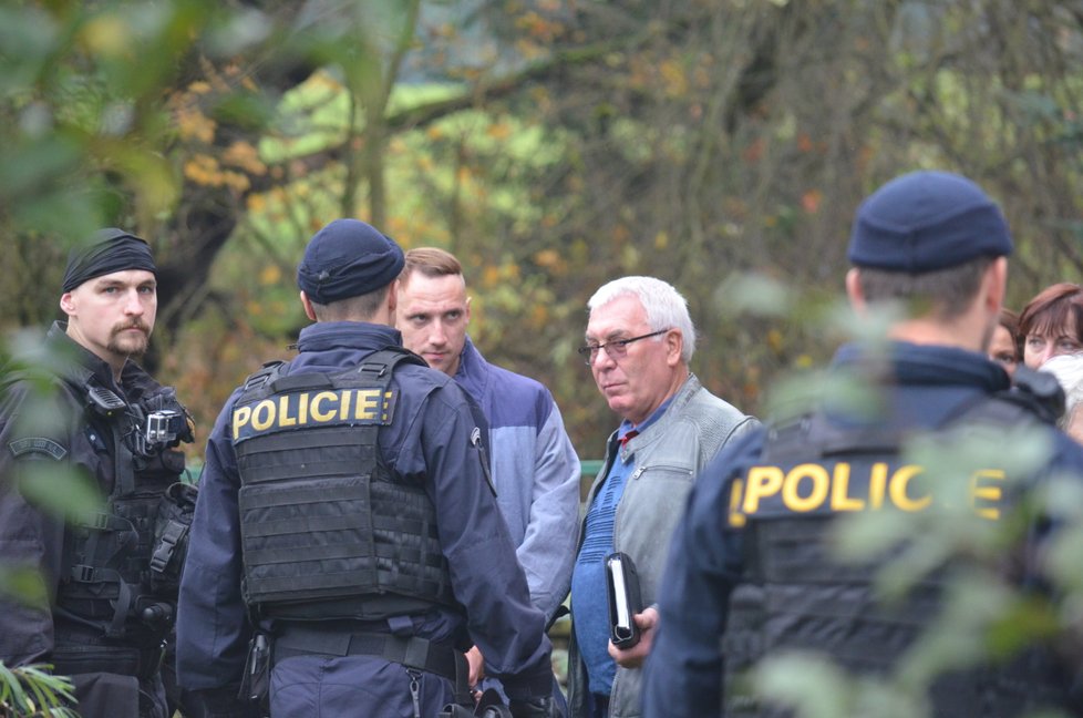 Martin chlouba při rekonstrukci na místě činu