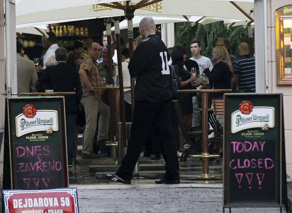 Miroslav Táborský na oslavě Martina Dejdara.