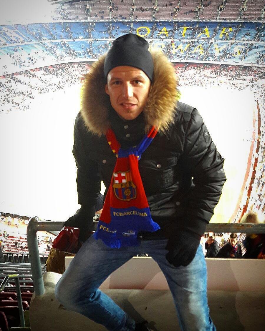 Fotbalista Martin Dostál na Camp Nou