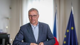 Ministr pro evropské záležitosti Martin Dvořák (STAN) při rozhovoru pro Blesk (20.10.2023)