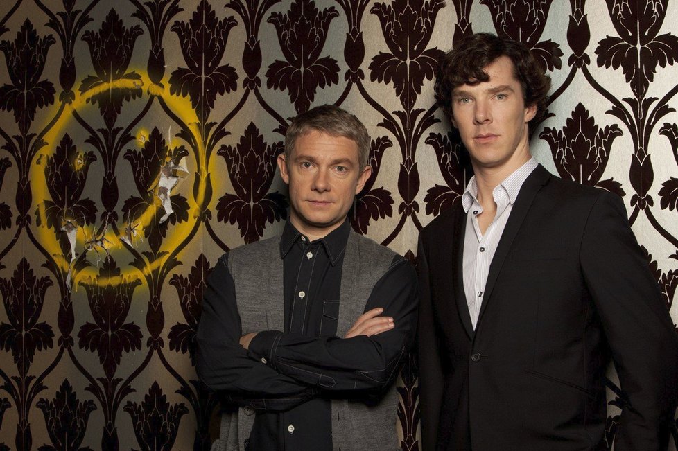 Martin Freeman a Benedict Cumberbatch v seriálu Sherlock