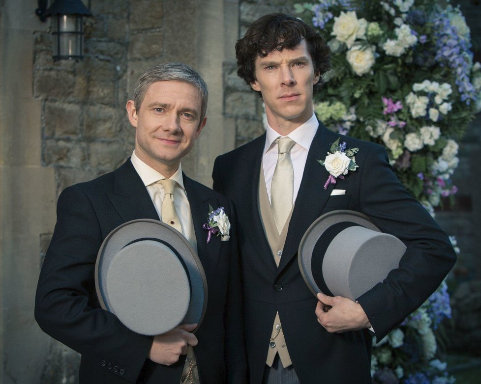 Martin Freeman a Benedict Cumberbatch v seriálu Sherlock