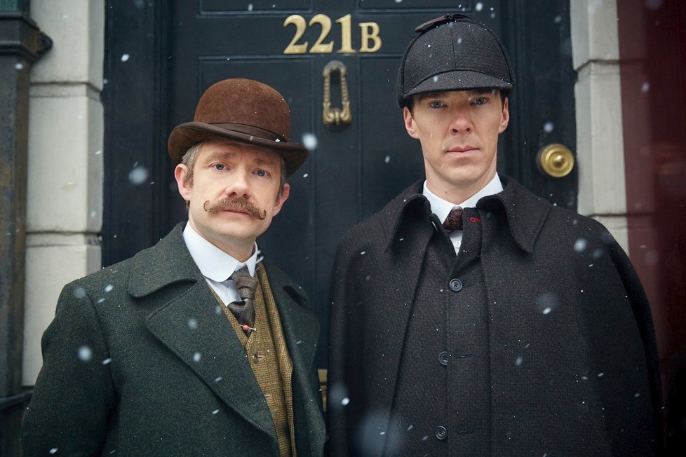 Martin Freeman a Benedict Cumberbatch v seriálu Sherlock