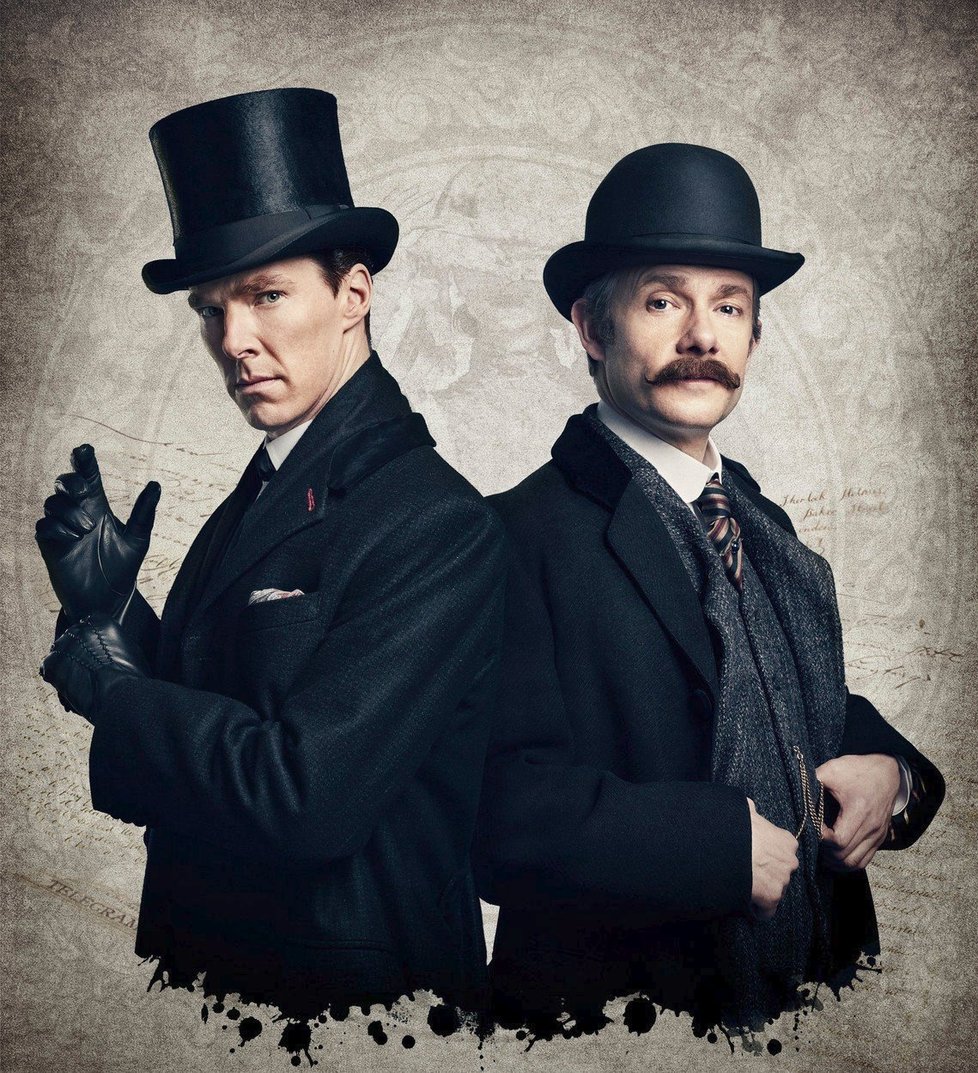 Martin Freeman a Benedict Cumberbatch v seriálu Sherlock