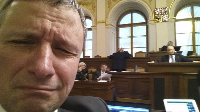 Martin Komárek a jeho selfie