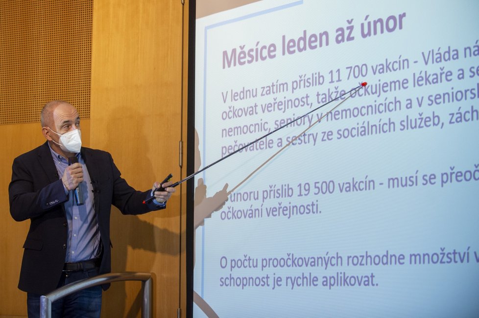 Hejtman Jihočeského kraje představuje koncepci vakcinačních center pro jižní Čechy (4. 1. 2021)