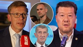 Trable předsedů po volbách: Kupka (ODS), Hřib (Piráti), Babiš (ANO) i Okamura (SPD)