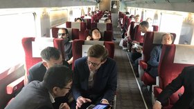 Ministr dopravy Martin Kupka (ODS) během zahraniční návštěvy Jižní Koreje