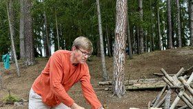 Ministr dopravy Martin Kupka (ODS) vyrazil na skautský tábor (červenec 2025).