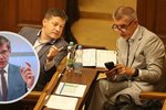 Ministr dopravy Martin Kupka (ODS), Patrik Nacher a Andrej Babiš (ANO)