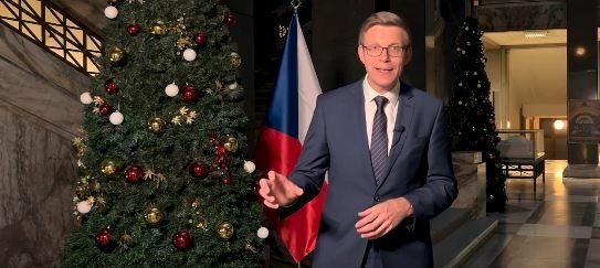 Vánoční přání ministra dopravy Martina Kupky (ODS) (23.12.2022)