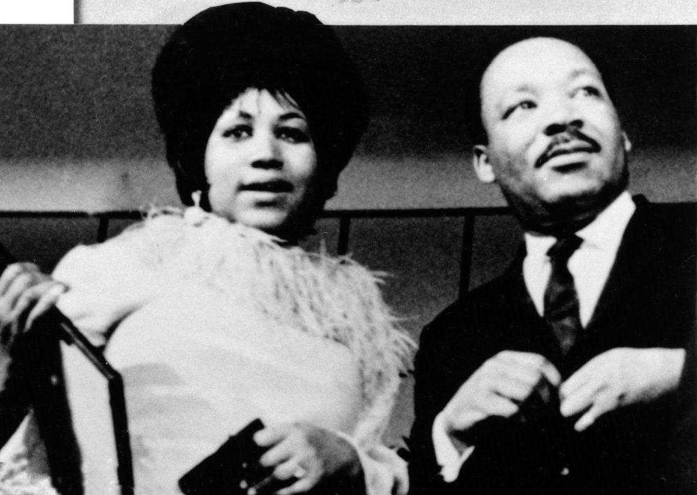 Martin Luther King se zpěvačkou Arethou Franklin
