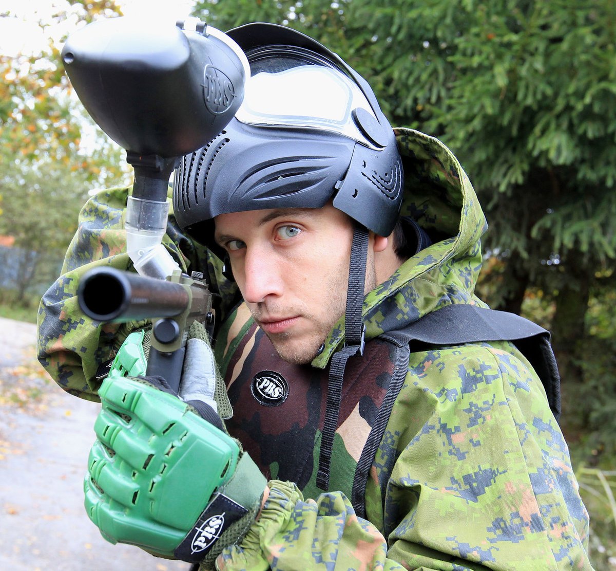 Martin Písařík na paintballu