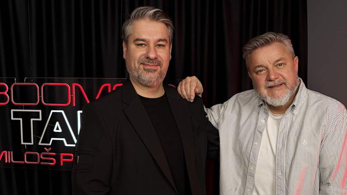 Dirigent Martin Šanda v pořadu Boomer Talk Dirigent Martin Šanda v pořadu Boomer Talk