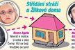 Střídání stráží u Žilkové doma