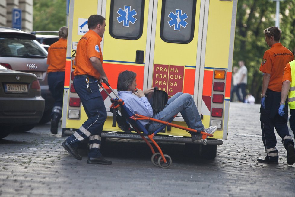 Herce Martina Stropnického museli převézt záchrankou k vyšetření do vinohradské nemocnice