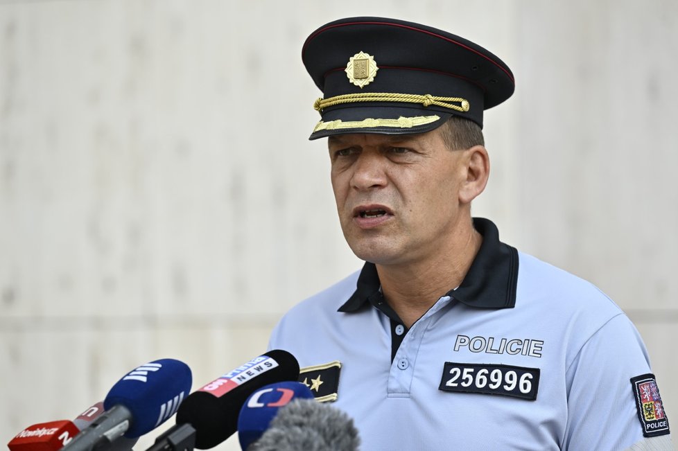 Policejní prezident Martin Vondrášek o zásahu policistů na mítíncích expremiéra Andreje Babiše (ANO) (5.8.2022)