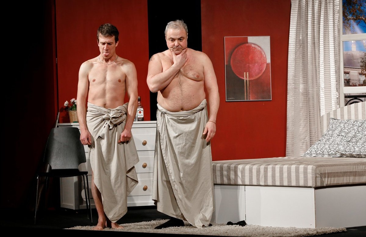 Martin Zounar a Martin Kraus v představení Dva nahatý chlapi